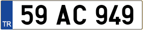 Trailer License Plate